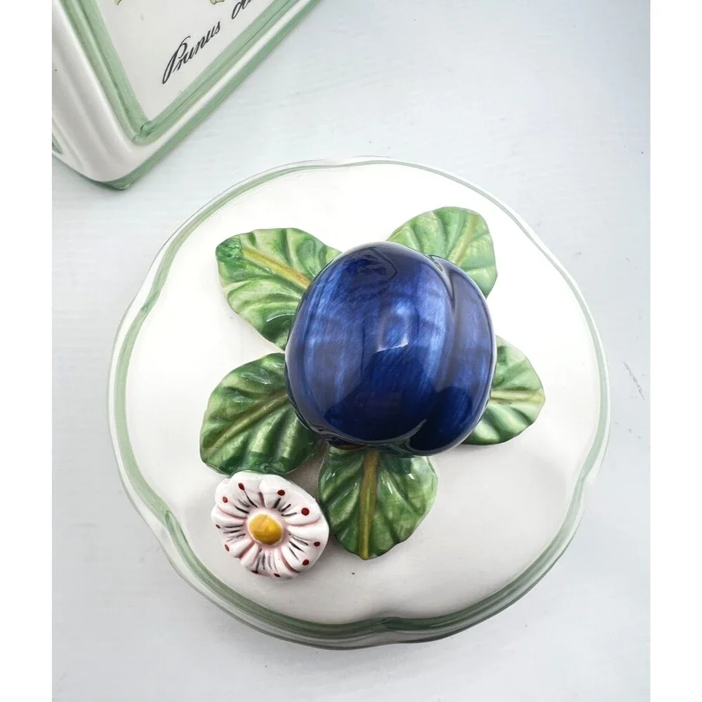 Villeroy & Boch Canister French Garden Charm Prunus Plum Cottagecore Granny EUC